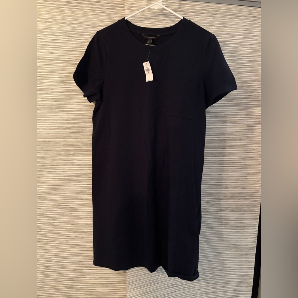 Banana Republic Navy T-Shirt Dress